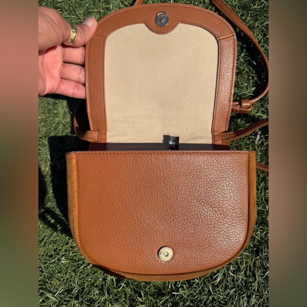 See By Chloe Small Brown Suede & Leather Crossbody Bag - Picture 9 of 13